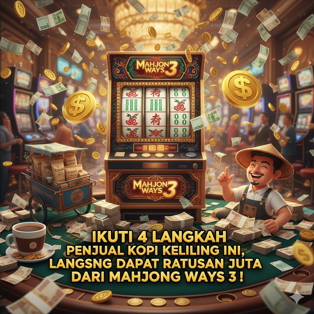 Cuma Ikuti 4 Langkah Sederhana Penjual Kopi Keliling Ini, Langsung Dapat Ratusan Juta dari Mahjong Ways 3!