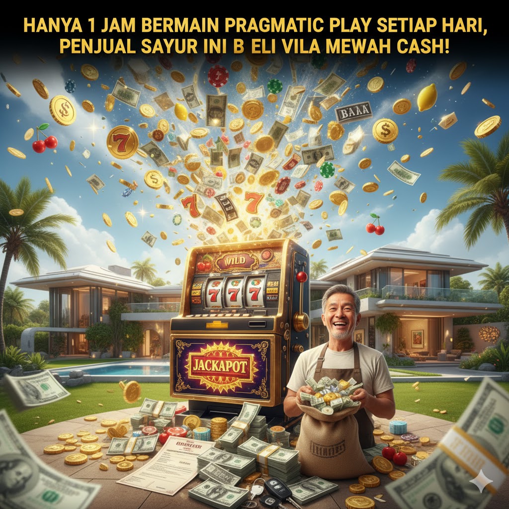 Hanya dengan 1 Jam Bermain Pragmatic Play Setiap Hari, Penjual Sayur Ini Beli Vila Mewah Cash!