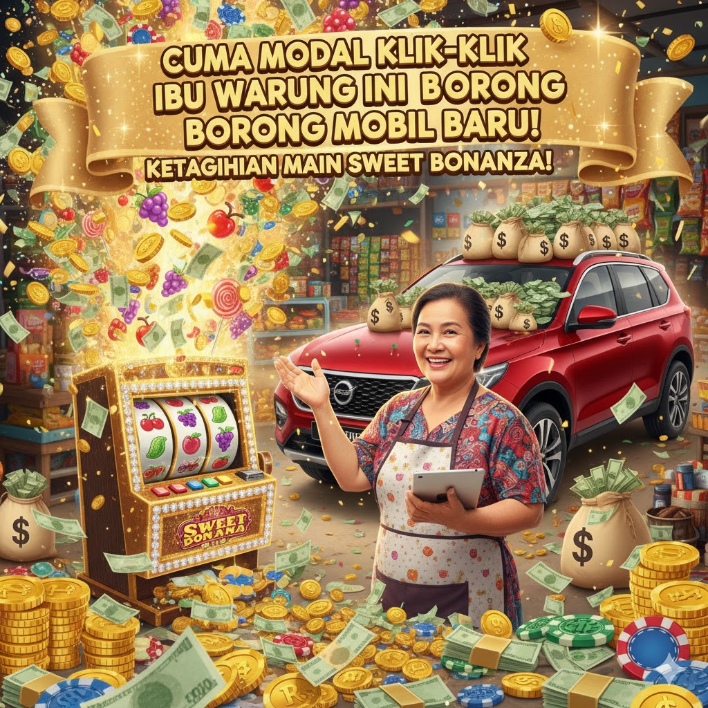 Cuma Modal Klik-klik, Ibu Warung Ini Borong Mobil Baru Setelah Ketagihan Main Sweet Bonanza!