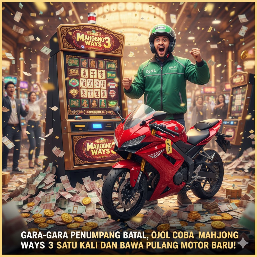 Gara-gara Penumpang Batal, Ojol Ini Coba Main Mahjong Ways 3 Satu Kali dan Bawa Pulang Motor Baru!