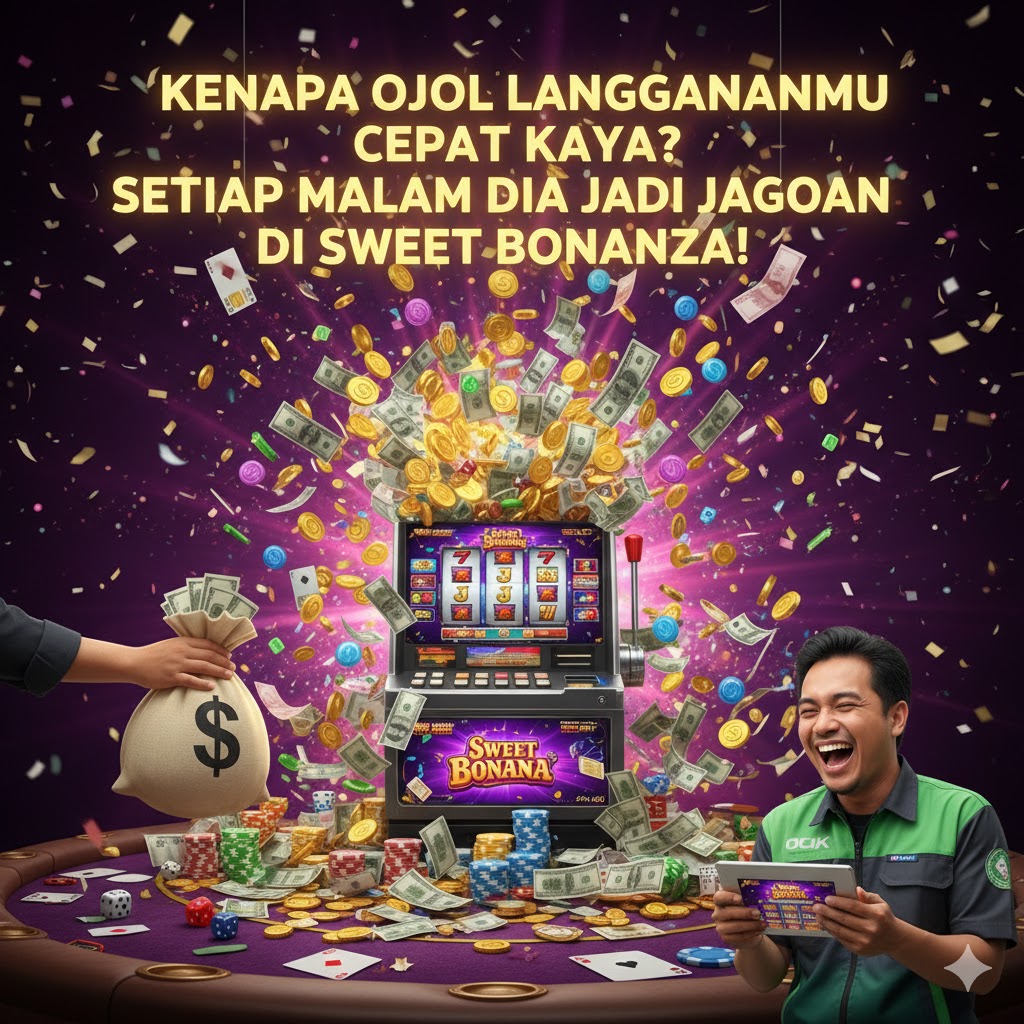 Kenapa Ojol Langgananmu Cepat Kaya? Ternyata Setiap Malam Dia Jadi Jagoan di Sweet Bonanza!