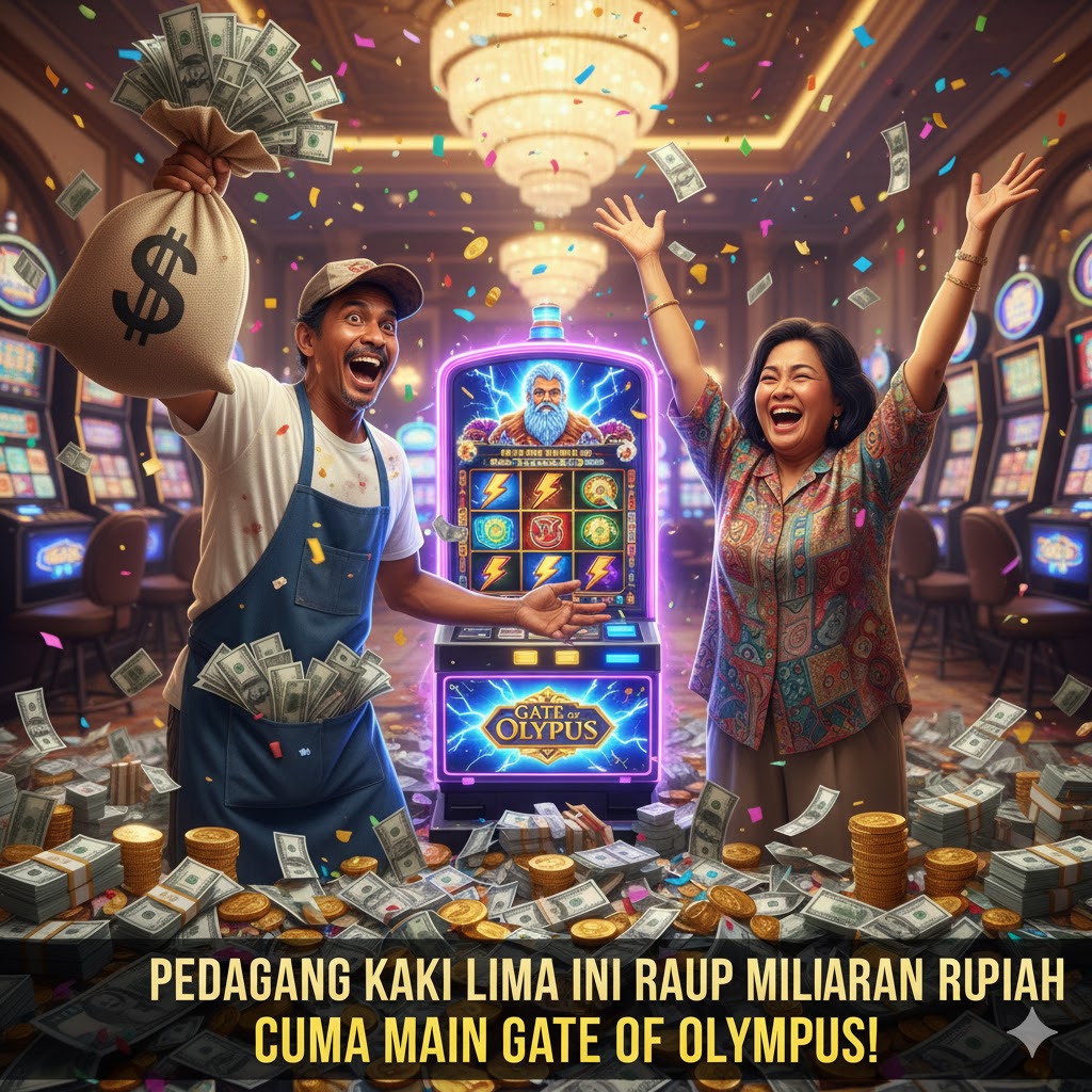 Setelah Jualan Ludes, Pedagang Kaki Lima Ini Raup Miliaran Rupiah Cuma Dari Main Gate Of Olympus!