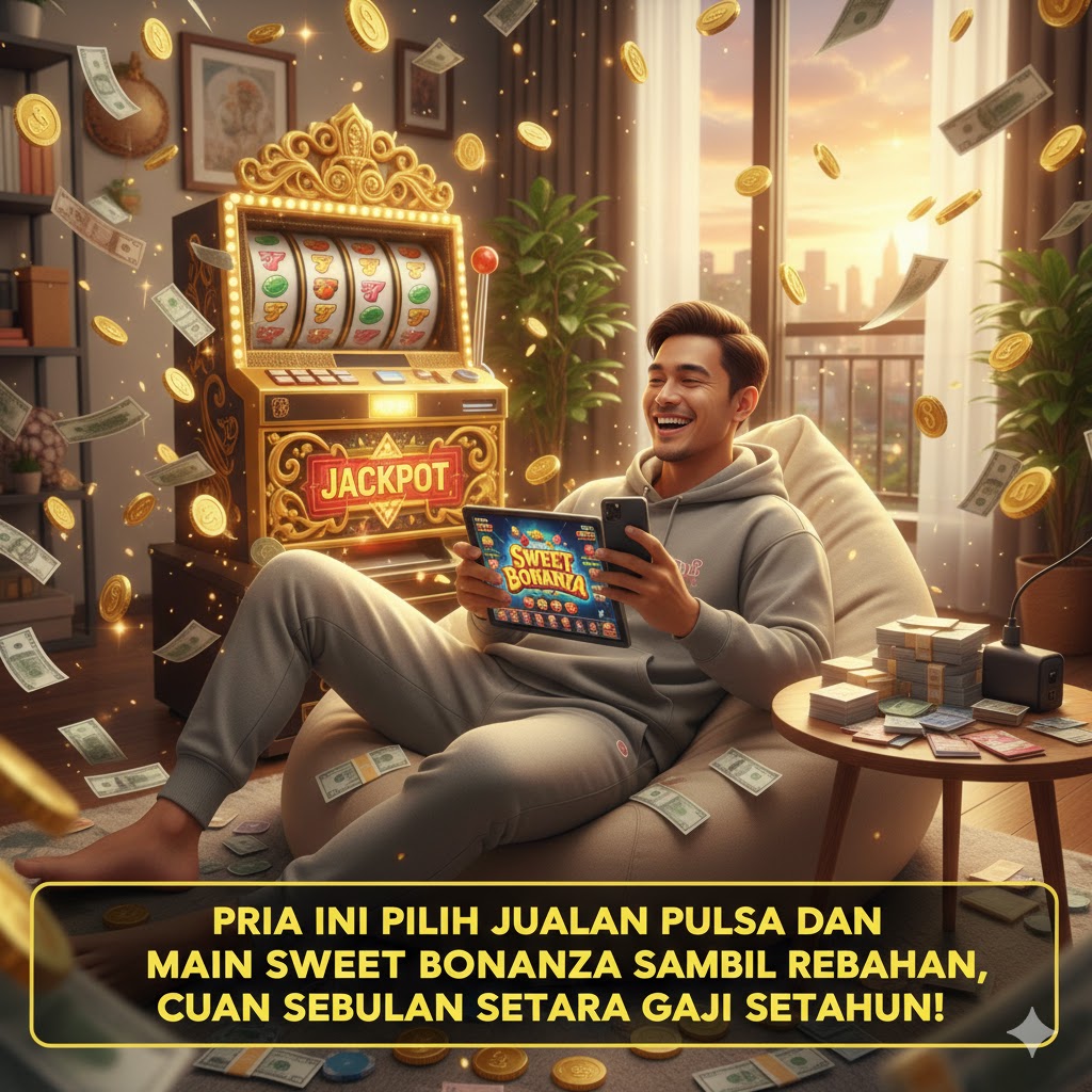 Berhenti Jadi Pegawai Kantoran! Pria Ini Pilih Jualan Pulsa dan Main Sweet Bonanza Sambil Rebahan, Cuan Sebulan Setara Gaji Setahun!